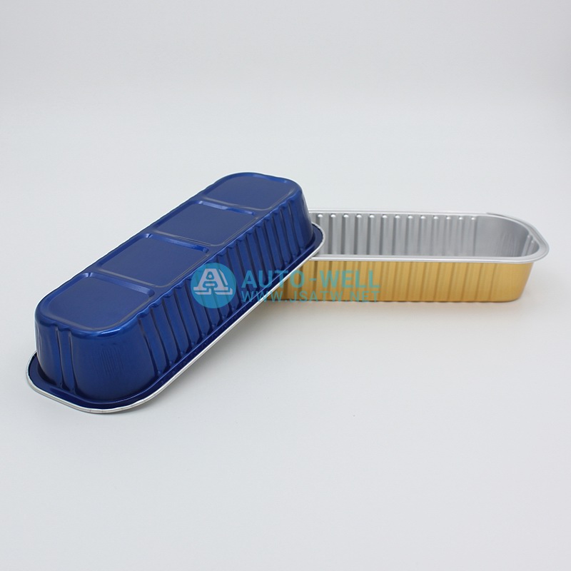 Long cake aluminum foil container 200ML - 2