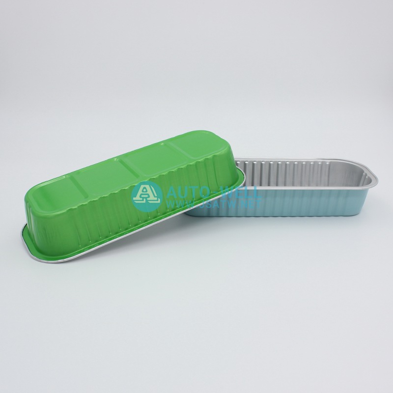 Long cake aluminum foil container 200ML - 5