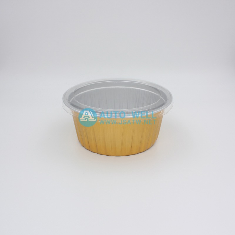 Colorful aluminium foil bowl with lid - 3