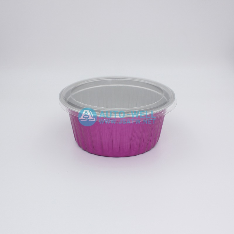 Colorful aluminium foil bowl with lid - 4