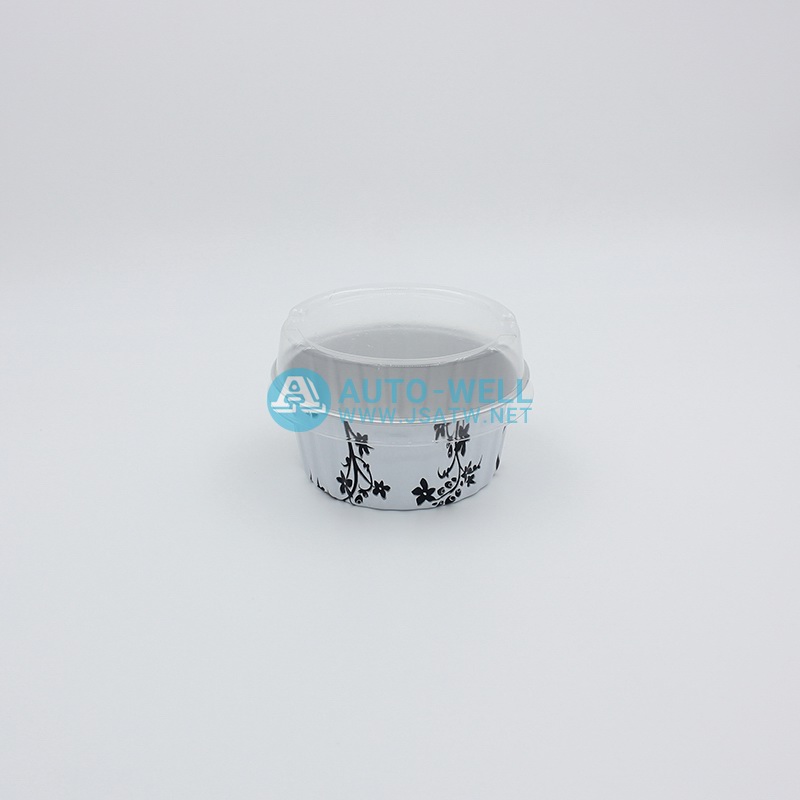 Aluminum foil baking cups with lids 125ML - 17